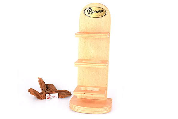 Peterson Wooden Pipe Stand for 3 Pipes Estate  Peterson Wooden Pipe Stand for 3 Pipes Estate