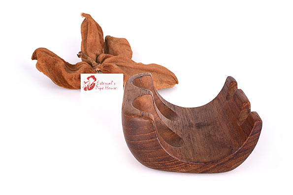 Wooden Pipe Stand for 2 Pipes Estate Wooden Pipe Stand for 2 Pipes Estate