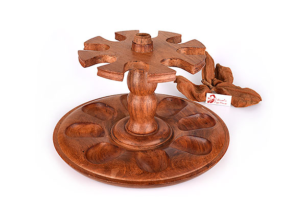 Wooden Pipe Stand for 8 Pipes Estate  Wooden Pipe Stand for 8 Pipes Estate