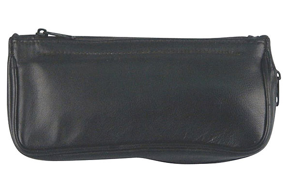 Pfeifentasche Leder Schwarz f�r 1 Pfeife
