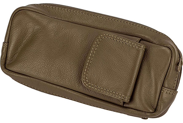 Pipe Bag Leather Brown for 1 Pipe