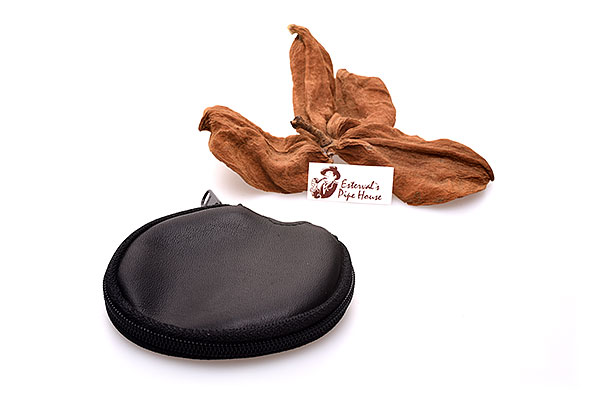 Savinelli Pfeifenkopf-Schutztasche Leder Schwarz R�ckseite