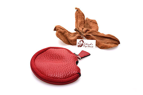Savinelli Pfeifenkopf-Schutztasche Leder Rot R�ckseite
