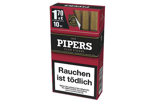 Pipers Club Cigars Red Cherry (Senoritas) 10 Zigarren Pipers Club Cigars Red Cherry (Senoritas) 10 Zigarren