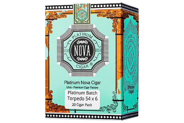 Platinum Nova Platinum Batch Torpedo 20 Cigars Platinum Nova Platinum Batch Torpedo 20 Cigars