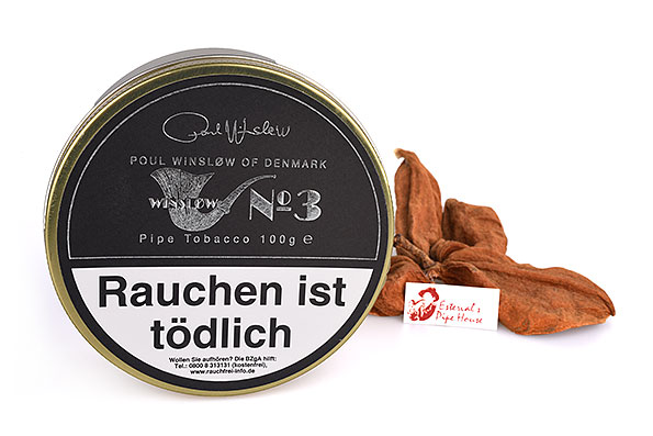 Poul Winsløw No. 3 Pipe tobacco 100g Tin Poul Winsløw No. 3 Pipe tobacco 100g Tin