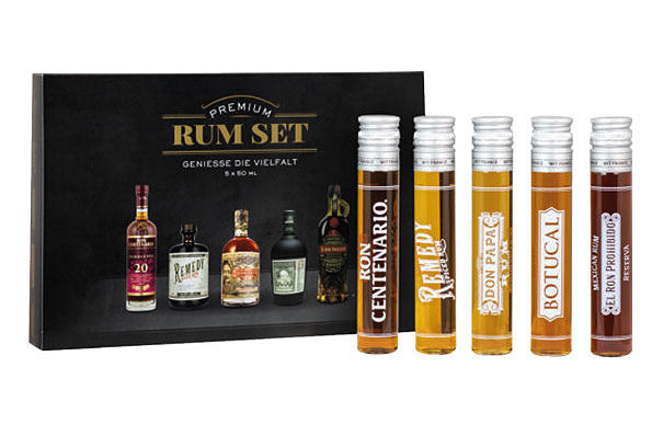Premium Rum Set 40-41,5% vol. 5x 50ml Premium Rum Set 40-41,5% vol. 5x 50ml