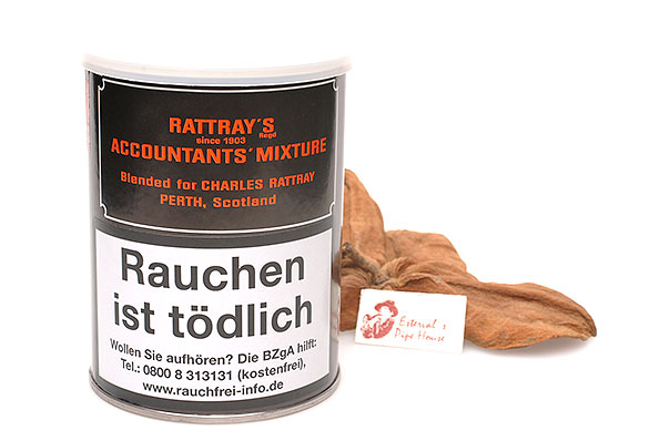 Rattrays Accountants Pipe tobacco 100g Tin Rattrays Accountants Pipe tobacco 100g Tin
