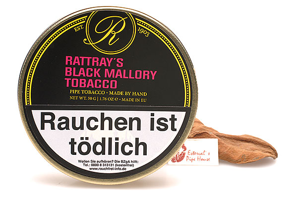 Rattrays Black Mallory Pipe tobacco 50g Tin