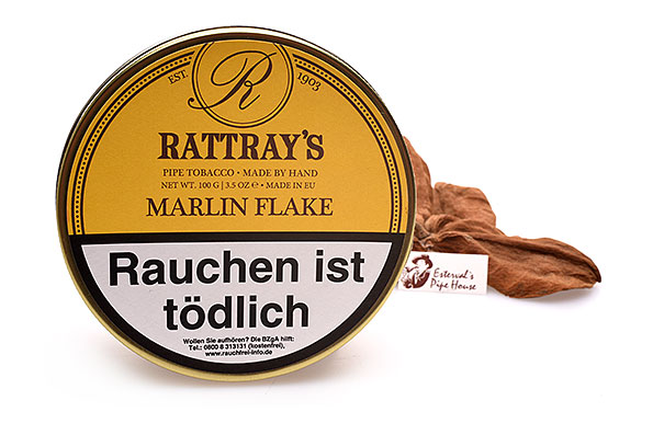 Rattrays Marlin Flake Pipe tobacco 100g Tin Rattrays Marlin Flake Pipe tobacco 100g Tin
