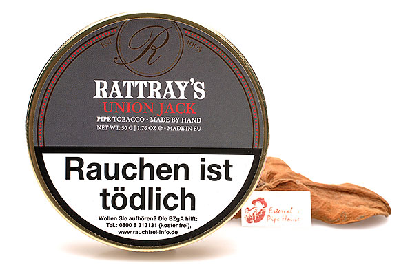Rattrays Union Jack Pfeifentabak 50g Dose  Rattrays Union Jack Pfeifentabak 50g Dose