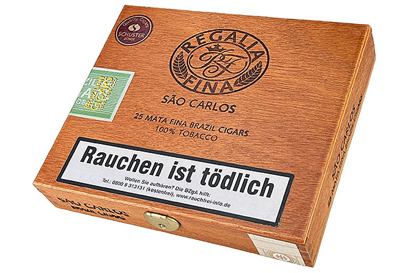 Regalia Fina S�o Carlos Slanke Panatela Brazil 25er Kiste geschlossen