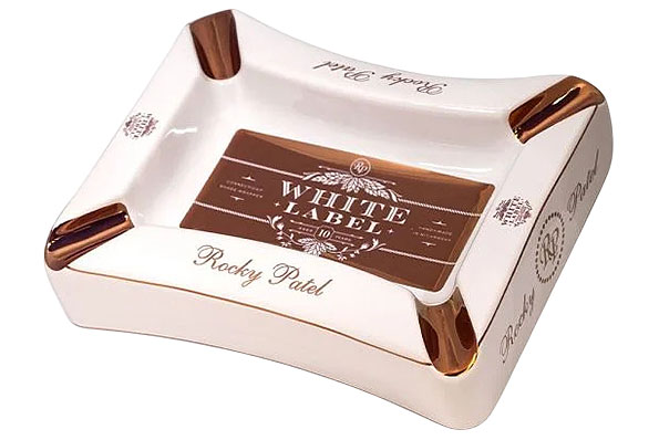 Rocky Pate White Label Porcelain Ashtray Rocky Pate White Label Porcelain Ashtray