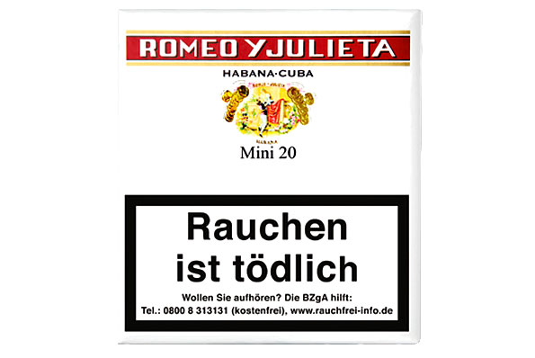 Romeo y Julieta Mini 20 Cigarillos Romeo y Julieta Mini 20 Cigarillos