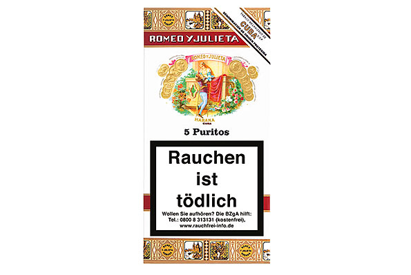 Romeo y Julieta Puritos 5 Cigarillos Romeo y Julieta Puritos 5 Cigarillos