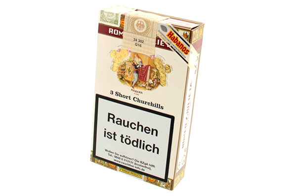 Romeo y Julieta Linea Short Churchills A/T (Robustos) 3 Zigarren  Romeo y Julieta Linea Short Churchills A/T (Robustos) 3 Zigarren
