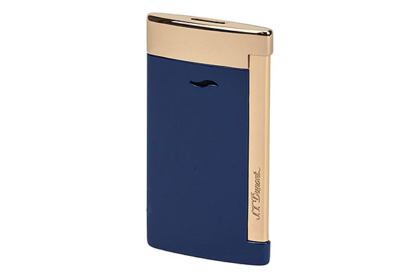 S.T. Dupont Slim 7 "Dragon" blau Lack/rosegold Jetflame S.T. Dupont Slim 7 "Dragon" blau Lack/rosegold Jetflame