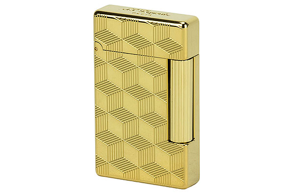 S.T. Dupont "Initial" Quadrate goldfarben Steinfeuerzeug S.T. Dupont "Initial" Quadrate goldfarben Steinfeuerzeug