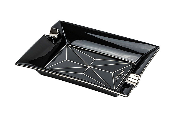 S.T. Dupont Cigar Ashtray black Porcelain S.T. Dupont Cigar Ashtray black Porcelain