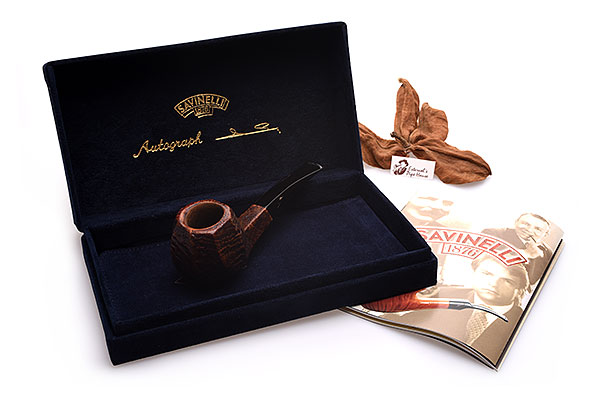 Savinelli Autograph Sandblast Estate 9mm Filter Savinelli Autograph Sandblast Estate 9mm Filter