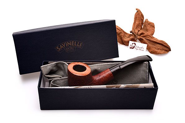 Savinelli Sigla Sandblast Saddle Bent Estate 6mm Filter Savinelli Sigla Sandblast Saddle Bent Estate 6mm Filter