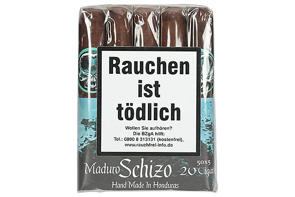 Schizo Maduro Robusto 5 x 50 20er Bundle Frontansicht