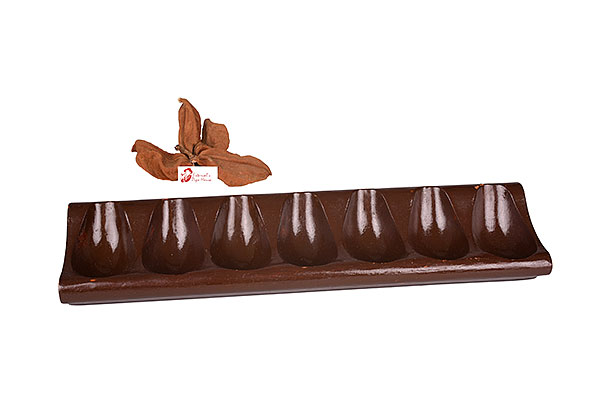 Rustic Wooden Pipe Stand for 7 Pipes Estate