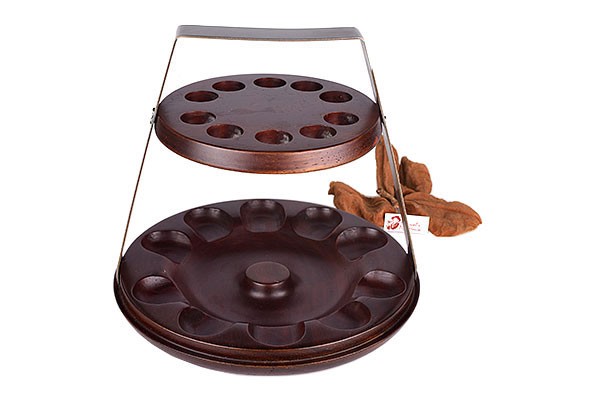 Wooden Pipe Stand for 10 Pipes Estate  Wooden Pipe Stand for 10 Pipes Estate