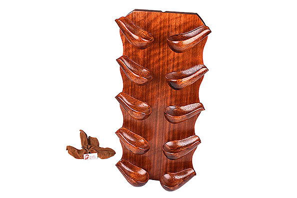 RO-EL Wand-Pfeifenhalter aus Holz für 10 Pfeifen Estate RO-EL Wand-Pfeifenhalter aus Holz für 10 Pfeifen Estate