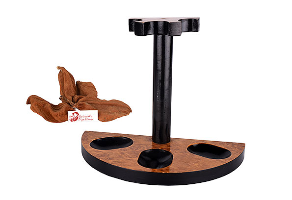 Wooden Pipe Stand for 3 Pipes Estate  Wooden Pipe Stand for 3 Pipes Estate