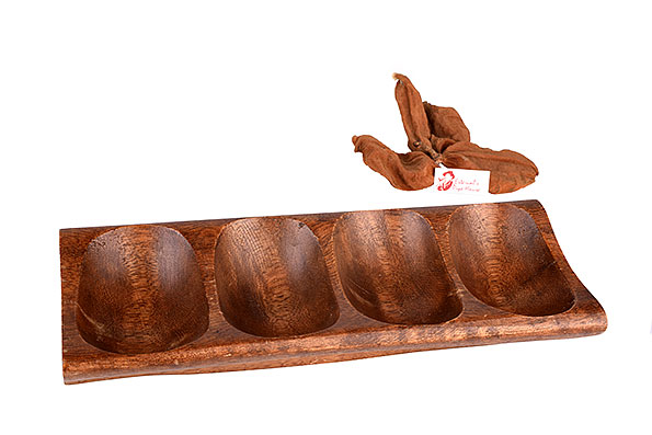Wooden Pipe Stand for 4 Pipes Estate  Wooden Pipe Stand for 4 Pipes Estate