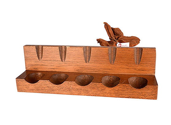 Oak Wood Pipe Stand for 5 Pipes Estate  Oak Wood Pipe Stand for 5 Pipes Estate