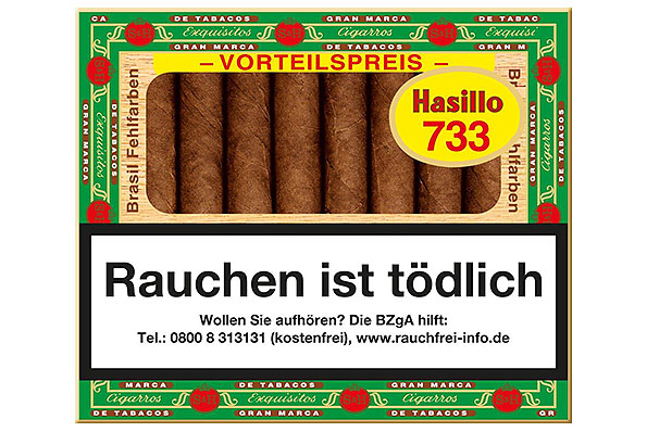 Dannemann Hasillo 733 Brasil 50 Zigarillos Dannemann Hasillo 733 Brasil 50 Zigarillos