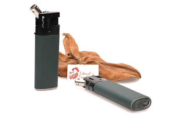Pipe Lighter SideKick Rubber Green  Pipe Lighter SideKick Rubber Green