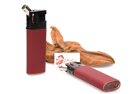 Pipe Lighter SideKick Rubber Red  Pipe Lighter SideKick Rubber Red