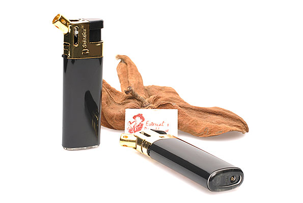 Pipe Lighter SideKick Black Cap Gold