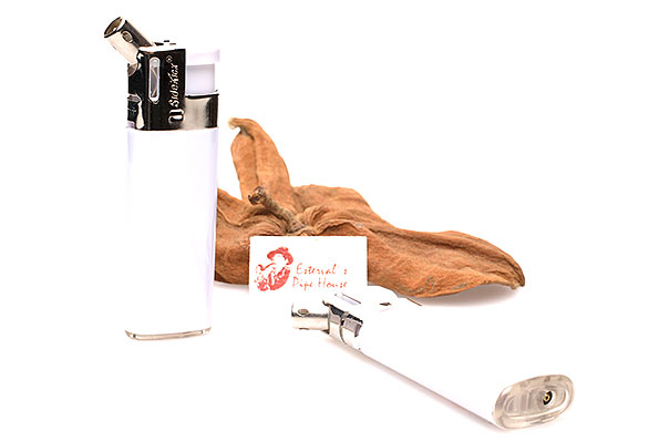 Pipe Lighter SideKick White Cap Silver Pipe Lighter SideKick White Cap Silver