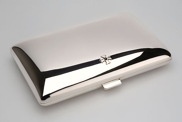 Sillems Etui für 8 Zigaretten anatomisch 925er Sterling Silber Sillems Etui für 8 Zigaretten anatomisch 925er Sterling Silber