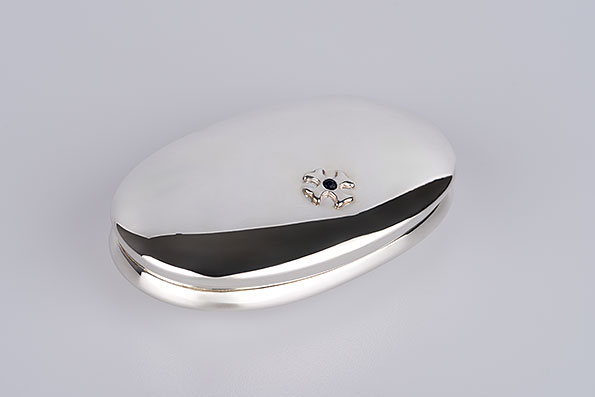 Sillem´s Pillendose oval 925er Sterling Silber Sillem´s Pillendose oval 925er Sterling Silber