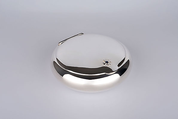 Sillem´s Tobacco tin small/round 925er Sterling Silver Sillem´s Tobacco tin small/round 925er Sterling Silver