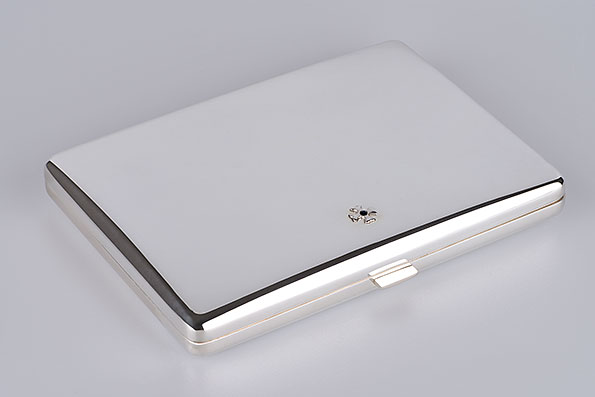 Sillem´s Case for 9 Cigarettes 925er Sterling Silver Estate Sillem´s Case for 9 Cigarettes 925er Sterling Silver Estate