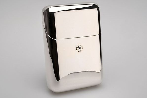 Sillems Case for 20 Cigarettes 925er Sterling Silver