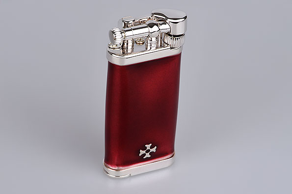 Sillem's 1186R Pfeifenfeuerzeug Old Boy Emaille Rot Sillem's 1186R Pfeifenfeuerzeug Old Boy Emaille Rot