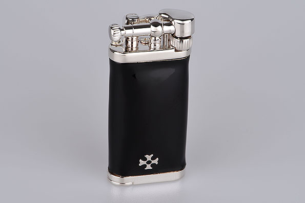Sillems 1186S Pipe Lighter Old Boy Enamel black Sillems 1186S Pipe Lighter Old Boy Enamel black