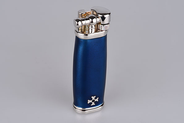 Sillems 1187B Feuerzeug Slim Boy Emaille Blau