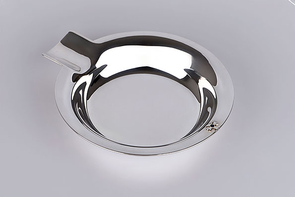 Sillem's Zigarrenascher rund 925er Sterling Silber