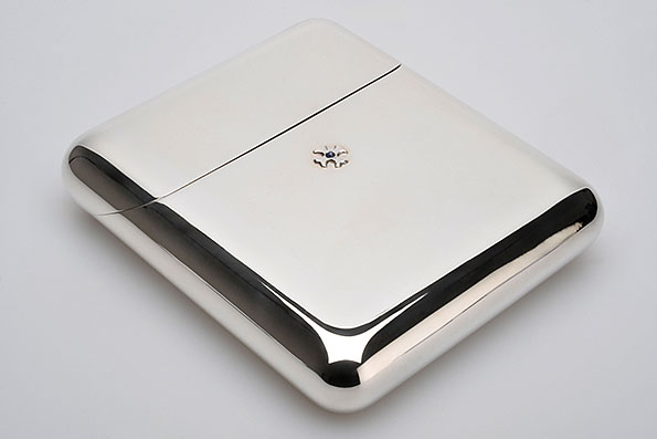 Sillems Etui für 17 Zigaretten ohne Filter 925er Sterling Silber