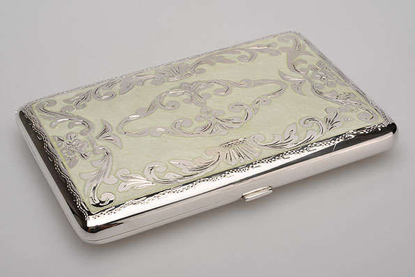 Sillem´s 1943P 925er Etui for 6 Cigarillos Pearl Sillem´s 1943P 925er Etui for 6 Cigarillos Pearl