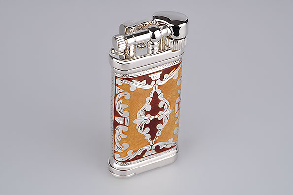 Sillem's 1988G Pipe Lighter Old Boy LEA 1 Face yellow-red Sillem's 1988G Pipe Lighter Old Boy LEA 1 Face yellow-red