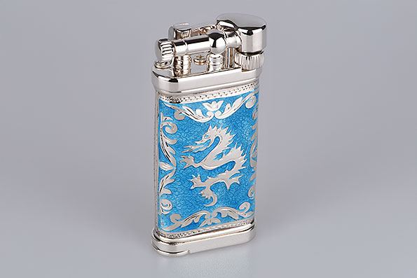 Sillem's 1989AZ Pipe Lighter Old Boy LEA 1 Face Dragon Azur Sillem's 1989AZ Pipe Lighter Old Boy LEA 1 Face Dragon Azur